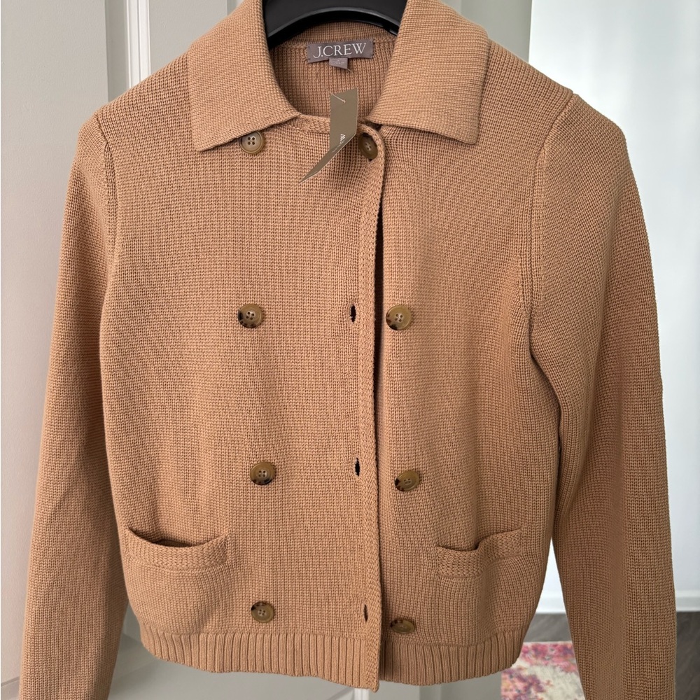 J. Crew Women's Camel Double-Breasted Blazer